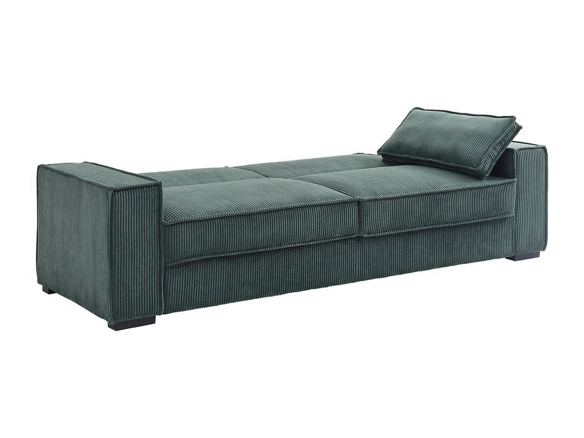 SCHLAFSOFA - 3 Personen - Samt - Tannengrün - - Waldgrün, Textil (230/90/95cm) - Vente-Unique