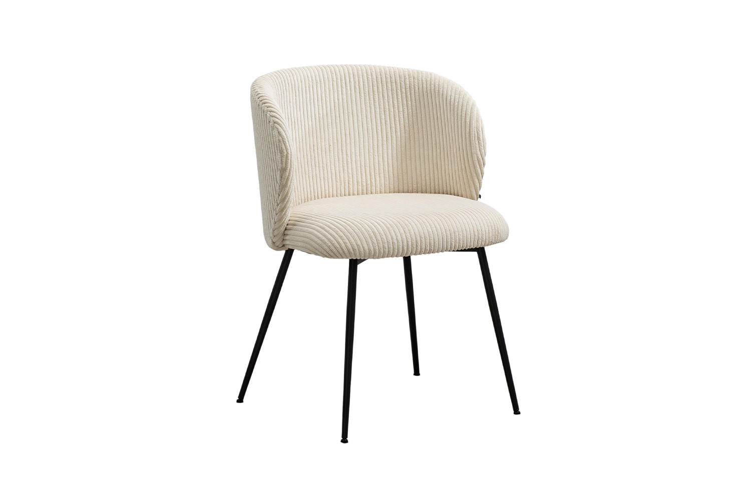 ESSZIMMERSTUHL LENA Cremeweiß Cord - Creme, Textil (54/78/53cm) - KAWOLA