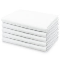 SPUCKTÜCHER, 5er-Set, 120x120 cm, 100% Baumwolle, Weiß - Weiß, Textil (120/120cm) - Zollner