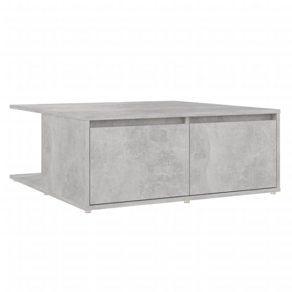 COUCHTISCH Betongrau 80x80x31 cm Holzwerkstoff - Grau, Holzwerkstoff (80/80/31cm) - furnicato
