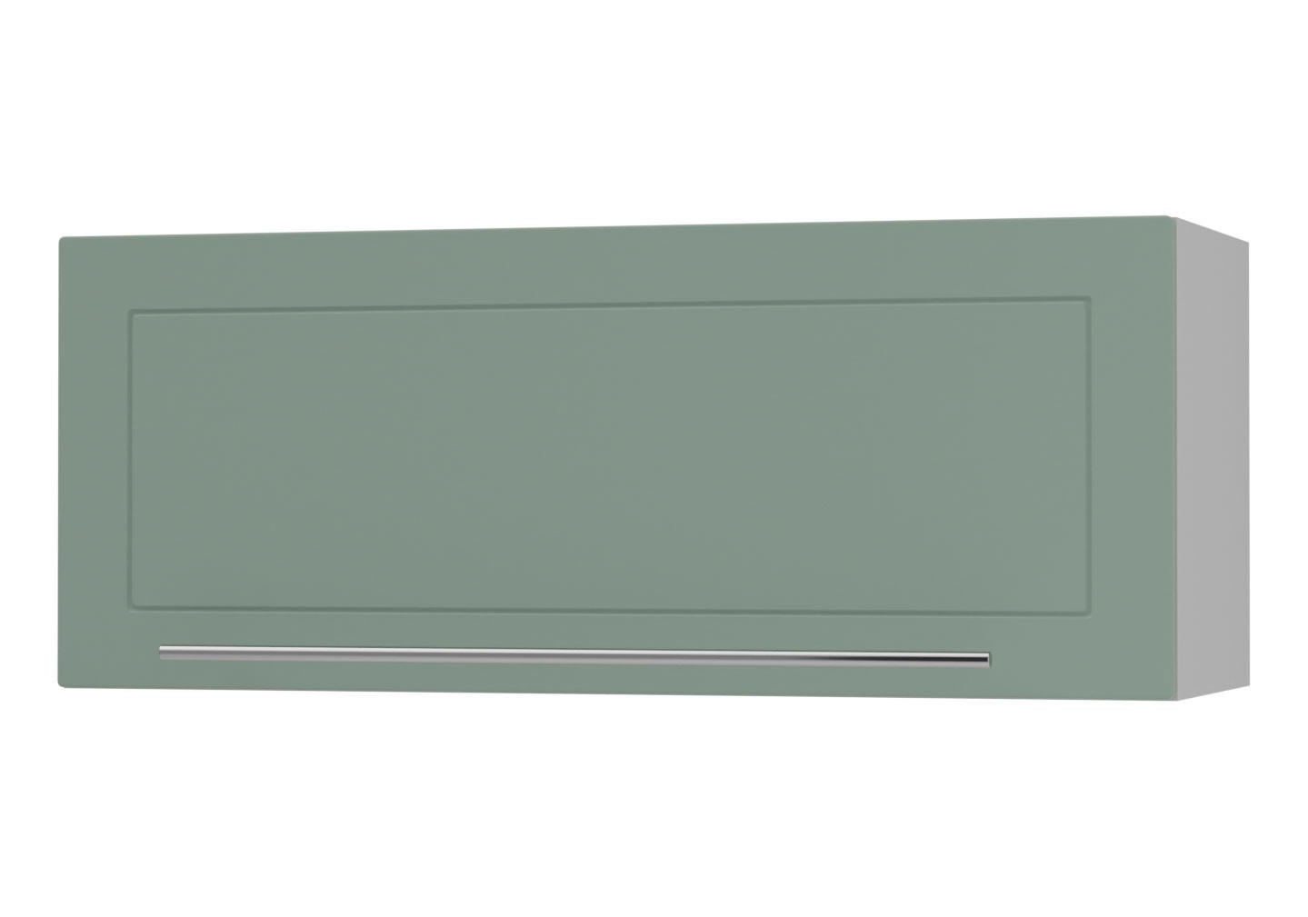 KLAPPHÄNGESCHRANK Kvantum W4B/90 Mint Matt / Grau Matt 90 / 32,5 / 36cm - Grau/Mintgrün, Holz/Holzwerkstoff (90/36/32.5cm) - Feldmann-Wohnen