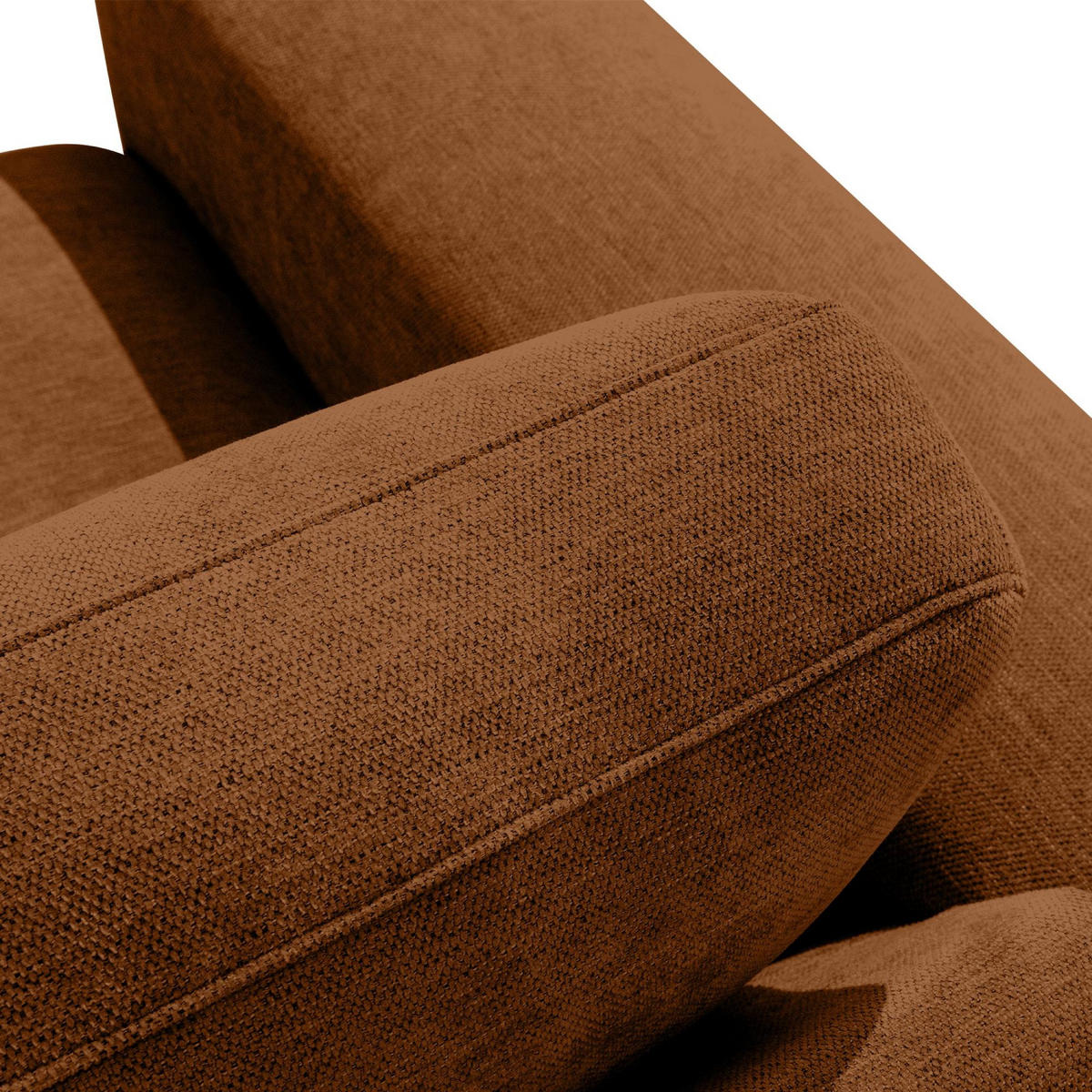 4-SITZER ECKSOFA ZUCCO Chenille links, Kupfer - Kupferfarben, Textil (350/84/105cm) - KONSIMO®