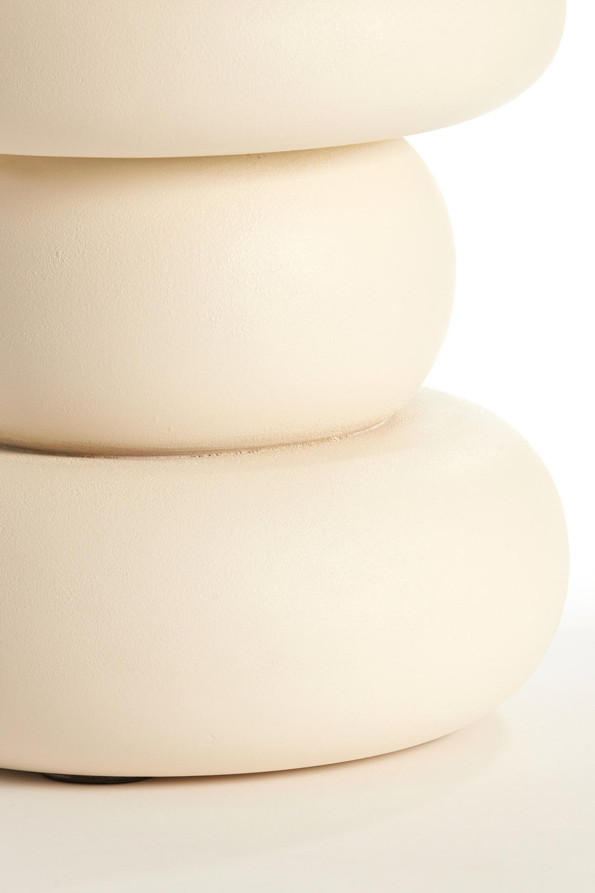 BEISTELLTISCH Azalas Weiß Ø40/45 cm - Weiß, Holz (40/40/45cm) - Light & Living