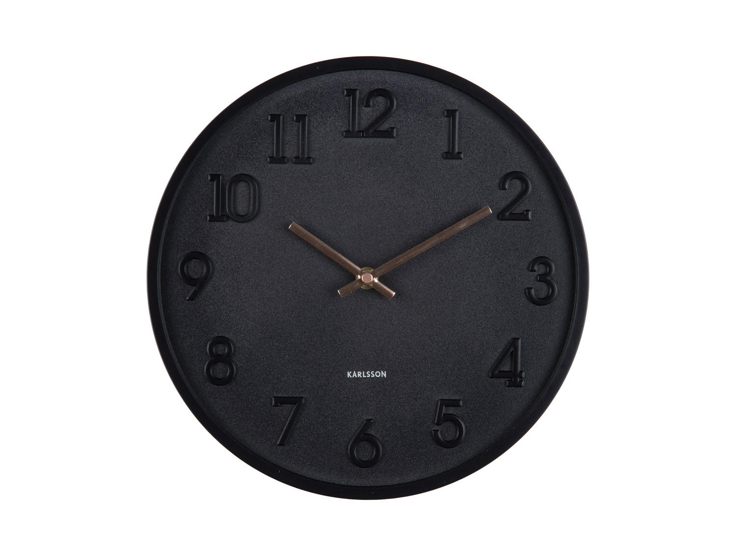WANDUHR Calma 3.8/30/30 cm - Schwarz, Kunststoff (30/30/3.8cm) - Karlsson