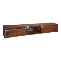 TV-BOARD Mango 240x48x39 braun lackiert Amsterdam #04 - Braun, Holz (240/39/48cm) - Massivmoebel24