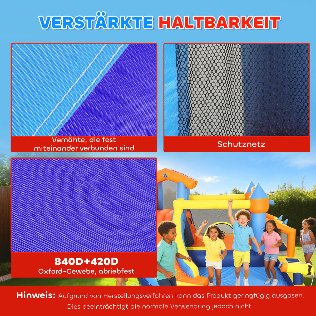 HÜPFBURG DE-10883 Mehrfarbig - Multicolor, Textil (350/325/210cm) - ComfortXL