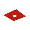 DECKENLEUCHTE - Rot, Metall (15/15/4cm) - Lumicom