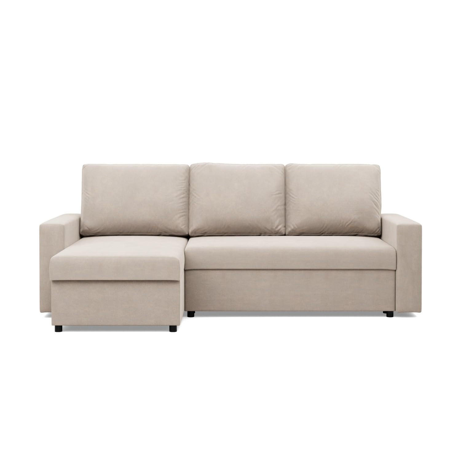 ECKSOFA MIT SCHLAFFUNKTION NEO, Beige - Beige, Textil (231/140cm) - Mebligo
