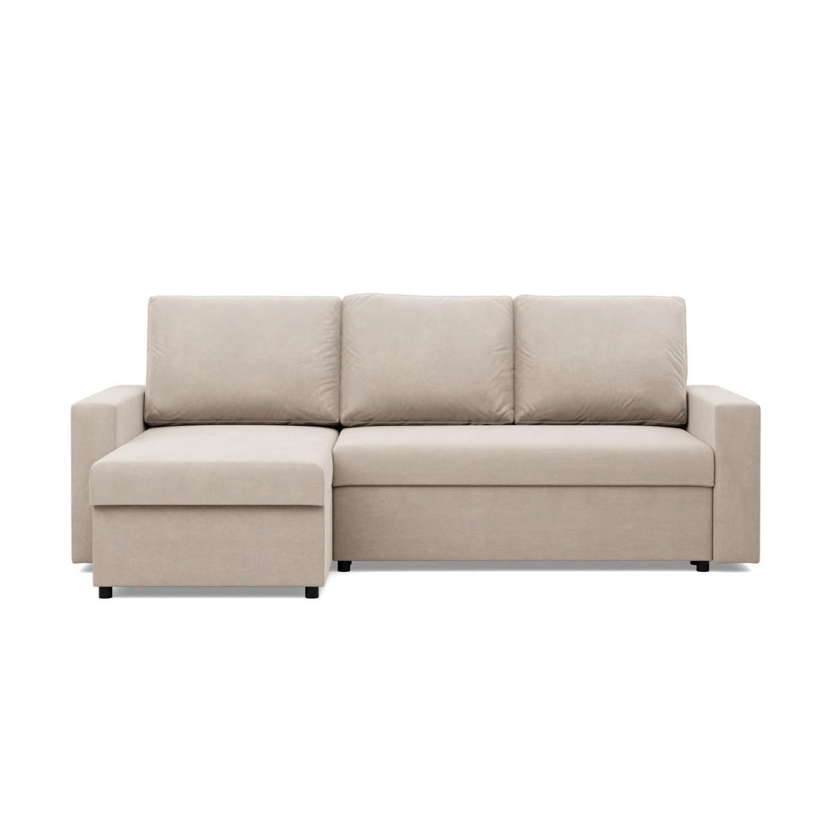 ECKSOFA MIT SCHLAFFUNKTION NEO, Beige - Beige, Textil (231/140cm) - Mebligo