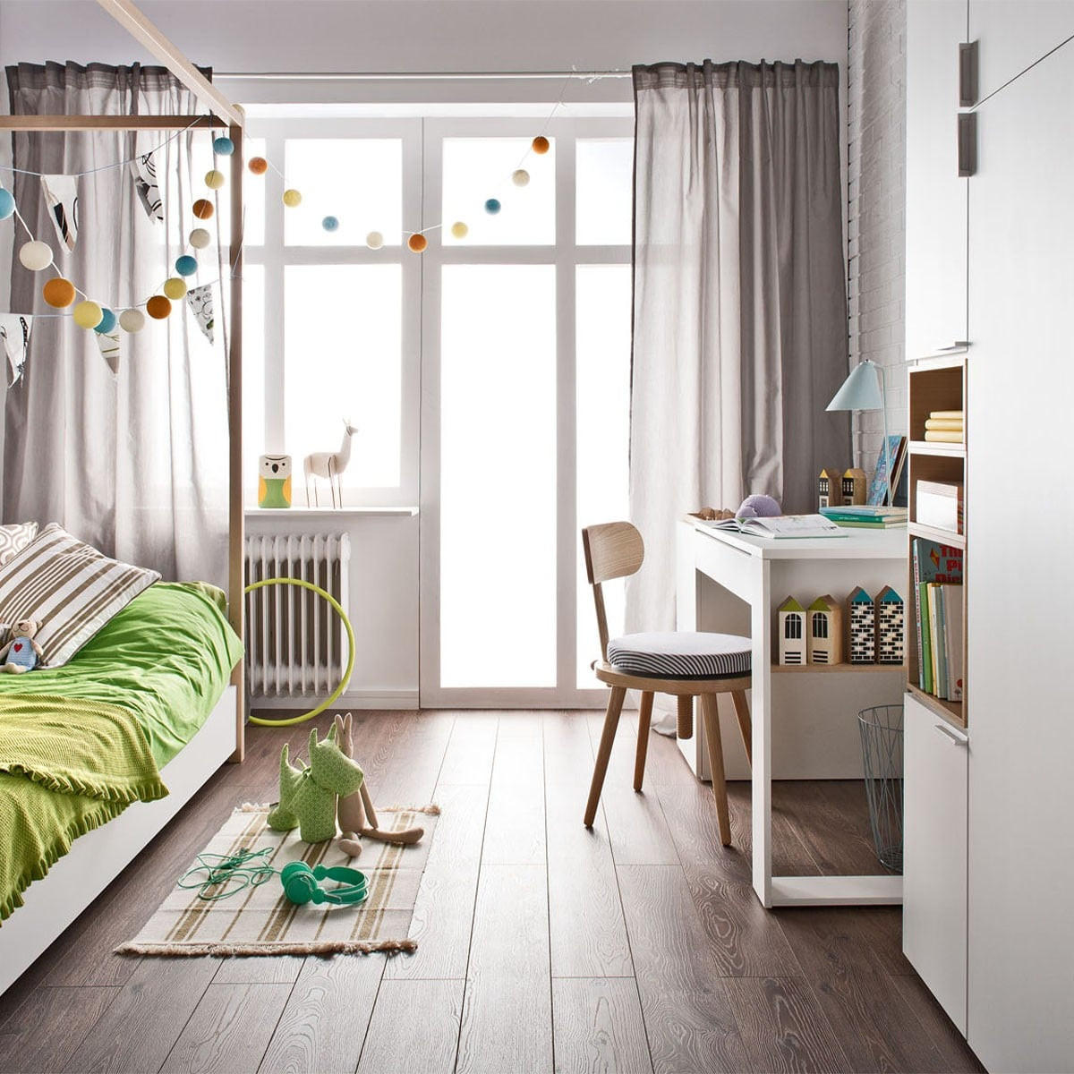 SCHREIBTISCH 140 cm mit Stauraum - 4you - Weiß, Holzwerkstoff (142/78.5/63.5cm) - Calicosy