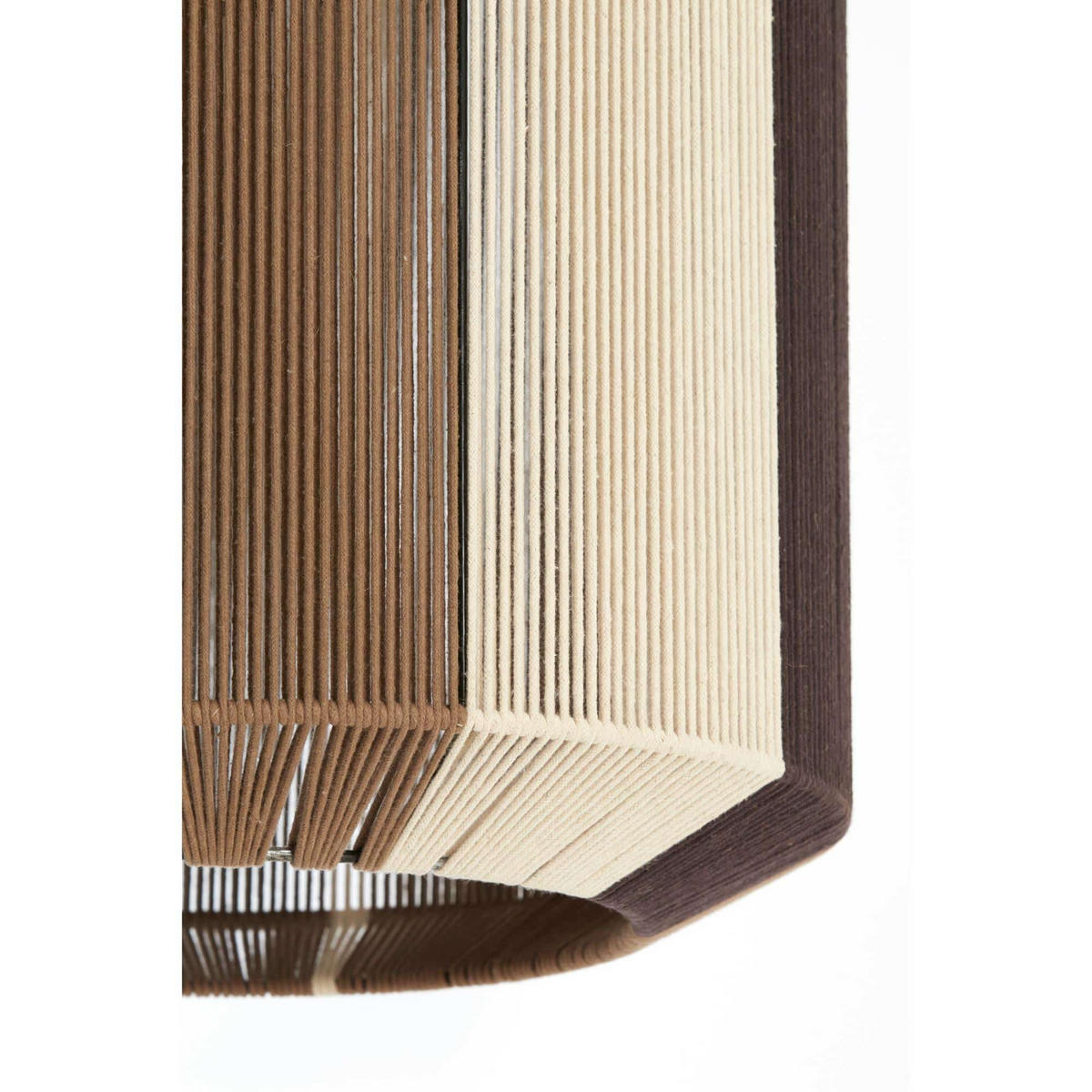 HÄNGELAMPE Kozana Braun 48/48/55 cm - Braun, Textil (48/48/55cm) - Light & Living