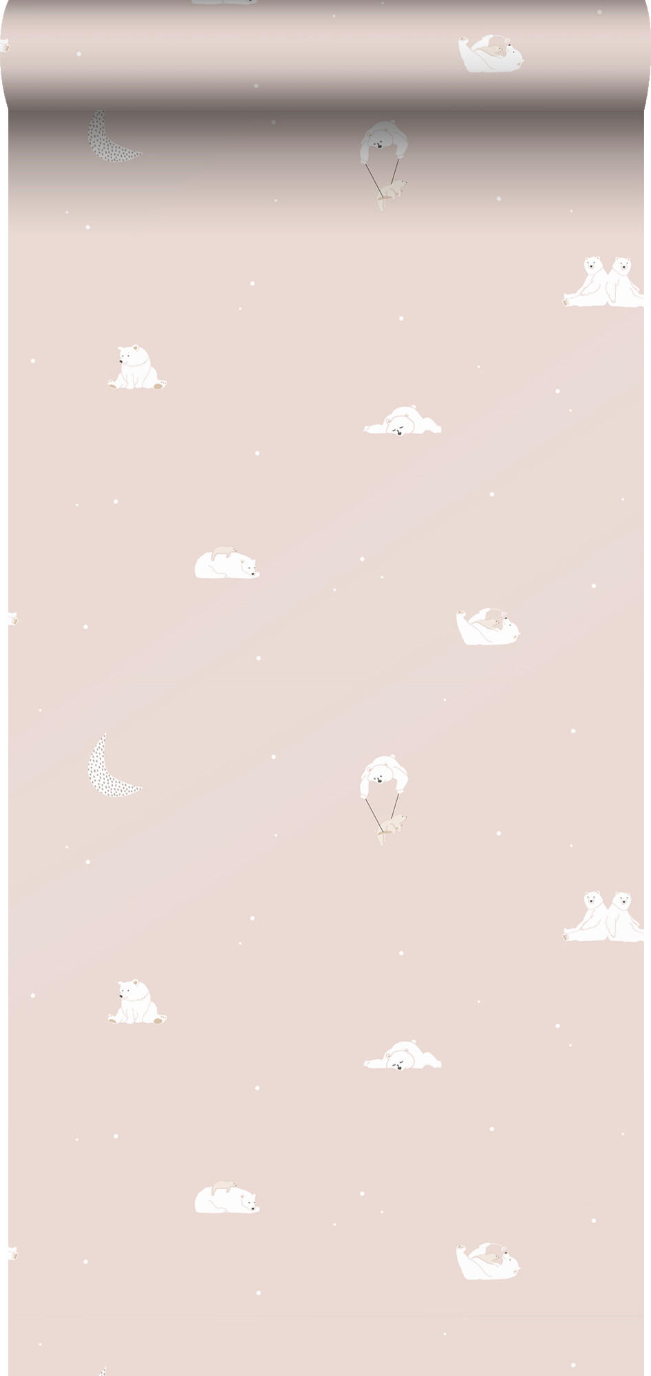 TAPETE Bärchen 53 cm x 10 m - Pink, Papier (53/0.1cm) - Sanders & Sanders