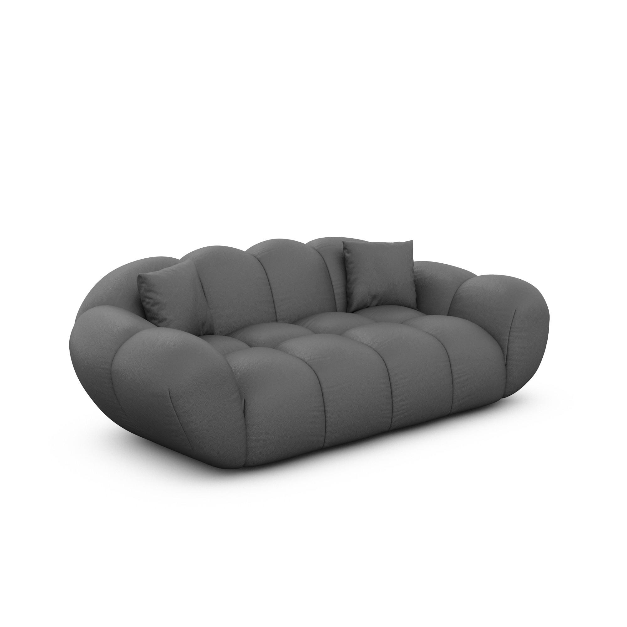 Varoyal 2-Sitzer-Sofa Dunkelgrau 200x70x93 cm