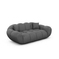 2-SITZER-SOFA Liva Dunkelgrau Kunstleder - Dunkelgrau, Kunststoff (200/70/93cm) - VAROYAL