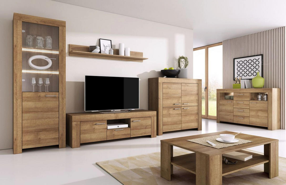 SIDEBOARD – SK155 – 155 cm – Sky – Eichefarben - Eichefarben, Holzwerkstoff (155/96/40cm) - hi-markt