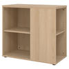 ANSTELLCONTAINER - mit 4 Regalfächern 80/40/72 cm in Eichefarben - Eichefarben, Holzwerkstoff (40/72/80cm) - bümö