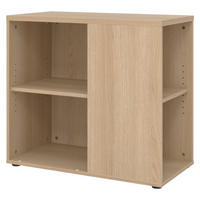 ANSTELLCONTAINER - mit 4 Regalfächern 80/40/72 cm in Eichefarben - Eichefarben, Holzwerkstoff (40/72/80cm) - bümö