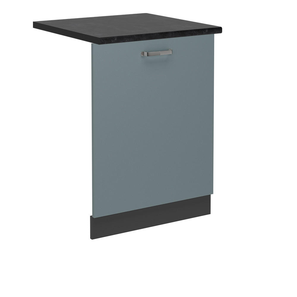 GESCHIRRSPÜLBLENDE R-Line Blau-Grau 60 cm , AP Anthrazit - Anthrazit/Blaugrau, Holzwerkstoff (60/81.8/1.6cm) - Vicco