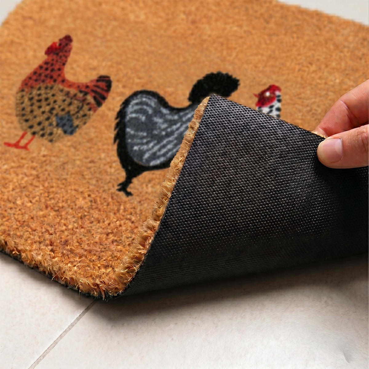 ROHOŽ - viacfarebná, textil/plast (60/40cm) - Relaxdays