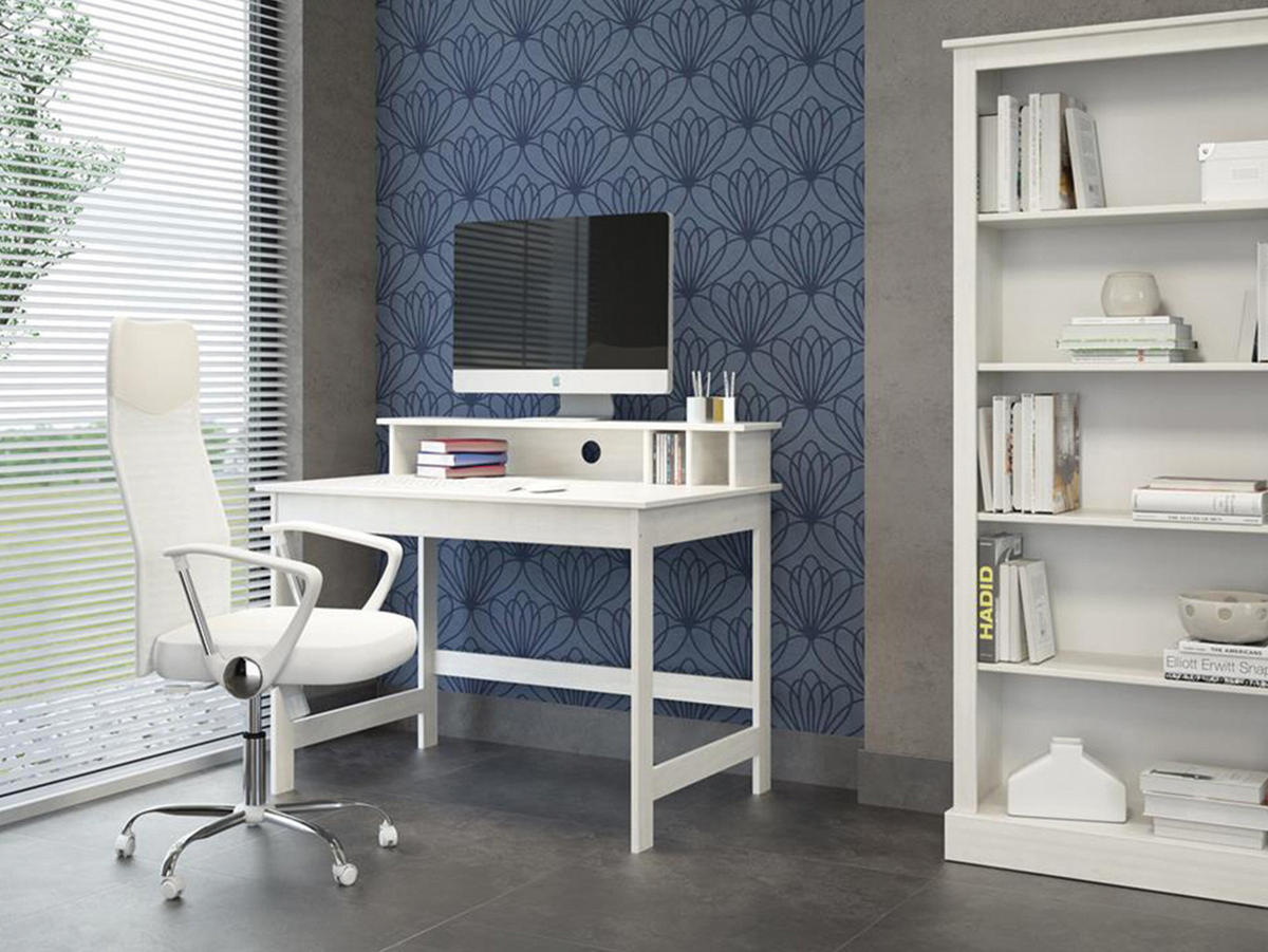 SCHREIBTISCH Weiss - Weiß, Holzwerkstoff (69/110/76cm) - ebuy24