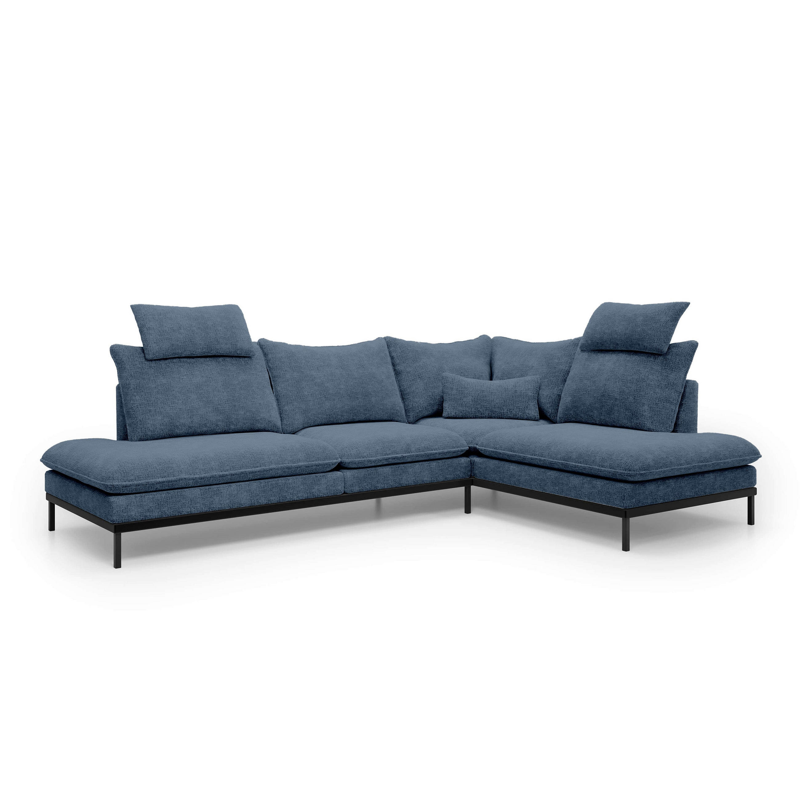 Pillovely Ecksofa Mehrfarbig 293x90x198 cm