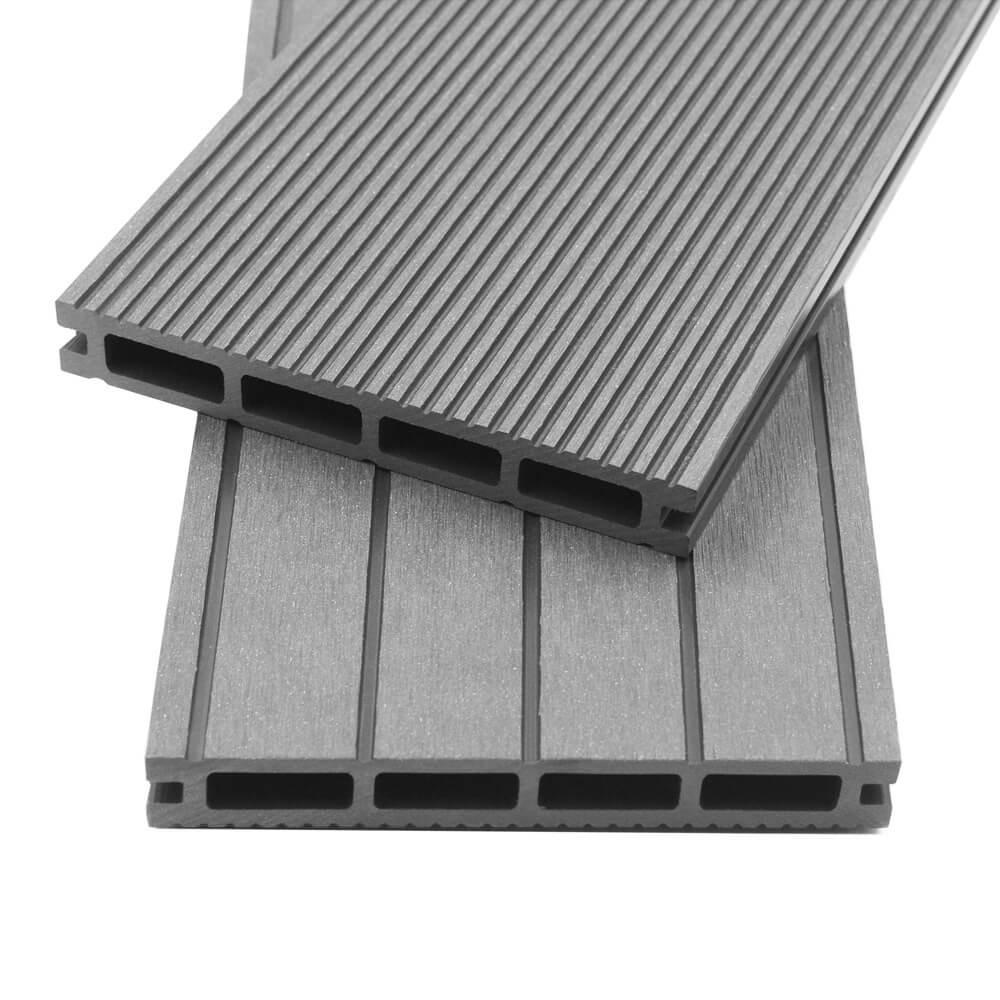 TERRASSENDIELEN SAMANA - Hellgrau, 30 m² - Hellgrau, Kunststoff (220/14.6/2.1cm) - Home Deluxe
