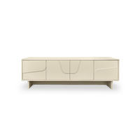 TV-SCHRANK FLORA beige, 160 cm, 4 Türen, Melamin-Oberfläche - Beige, Holzwerkstoff (160/52/40cm) - Sicaan