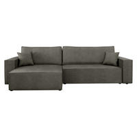ECKSOFA Karl - Schwarz/Braun, Holz/Kunststoff (272/145cm) - MIRJAN24