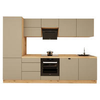 KÜCHENZEILE 300 cm - Langen KL29-M300 - in Beige/Matt - Beige, Holz (300/212/58cm)