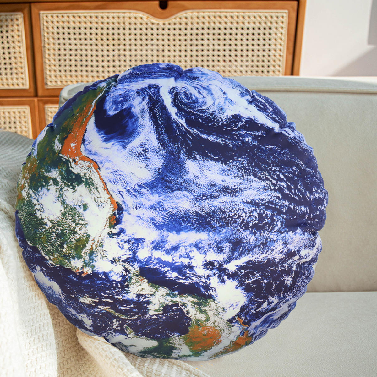 KISSEN Planet Universum Erde 25cm - Multicolor, Textil (25/6cm) - Vercart