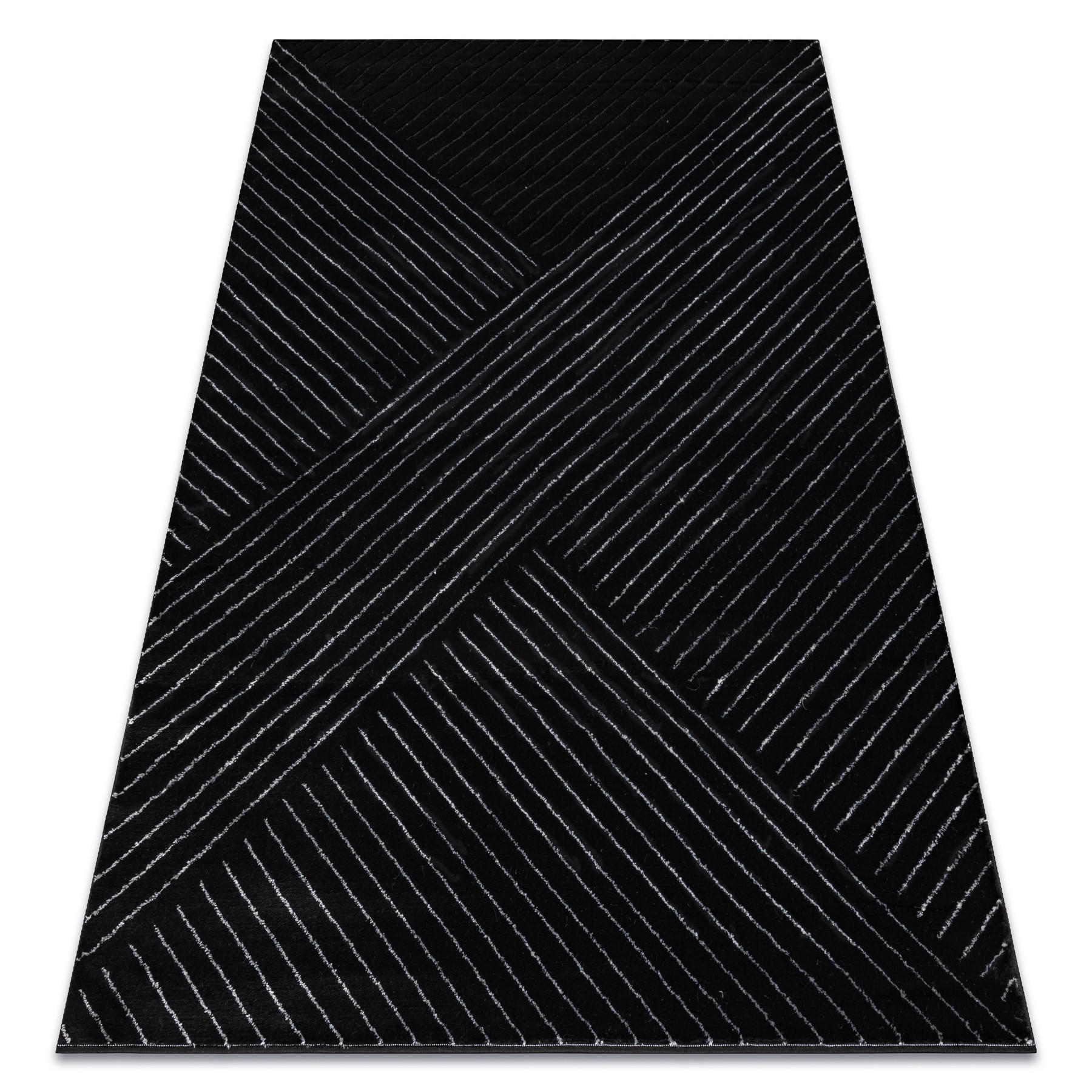 TEPPICH Emerald 120/170 cm - Schwarz, Textil (120/170cm) - rugsX