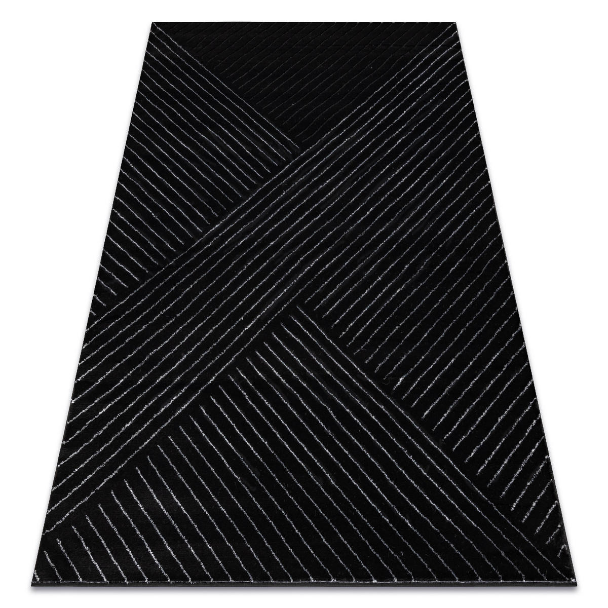 TEPPICH Emerald 120/170 cm - Schwarz, Textil (120/170cm) - rugsX