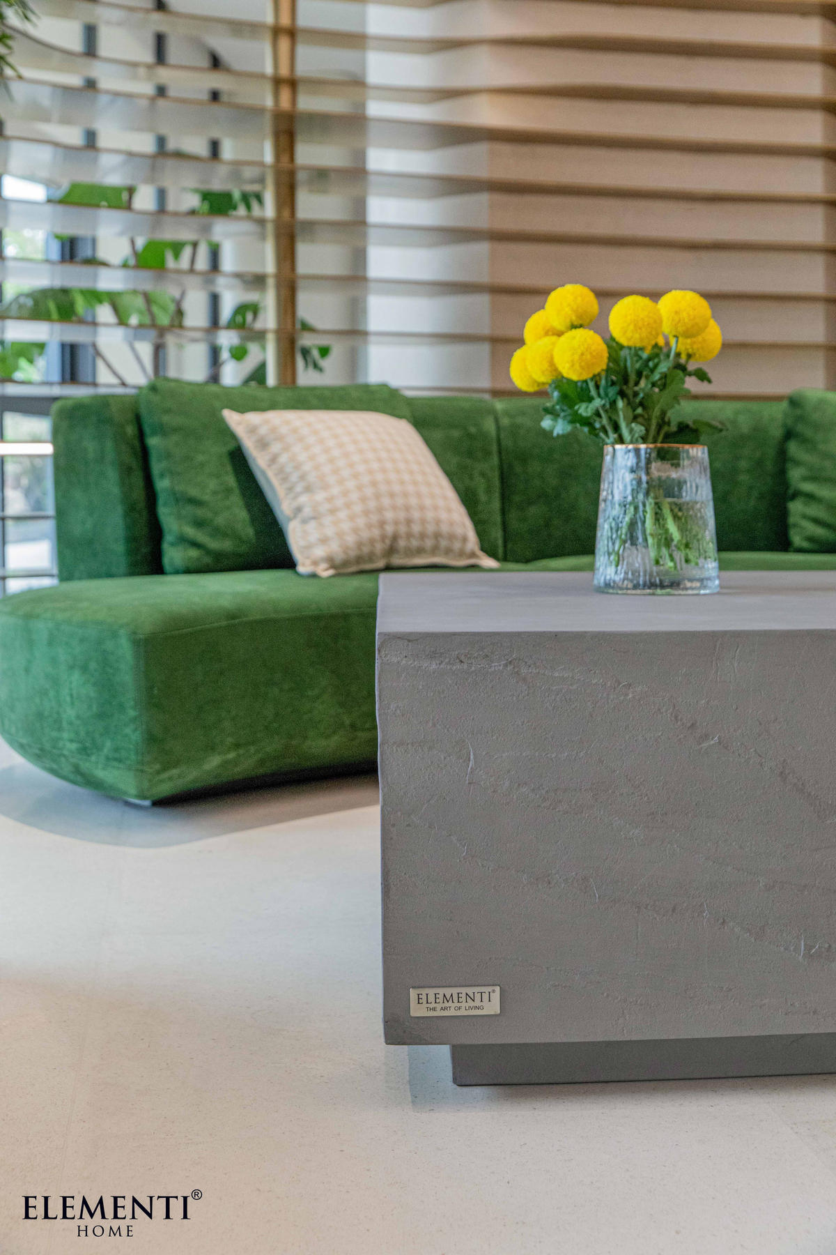 COUCHTISCH COLORADO aus GF-Beton Quadratisch, Wetterbeständig, 86x86x41 cm - Grau, Naturmaterialien (86/86/41cm) - Elementi