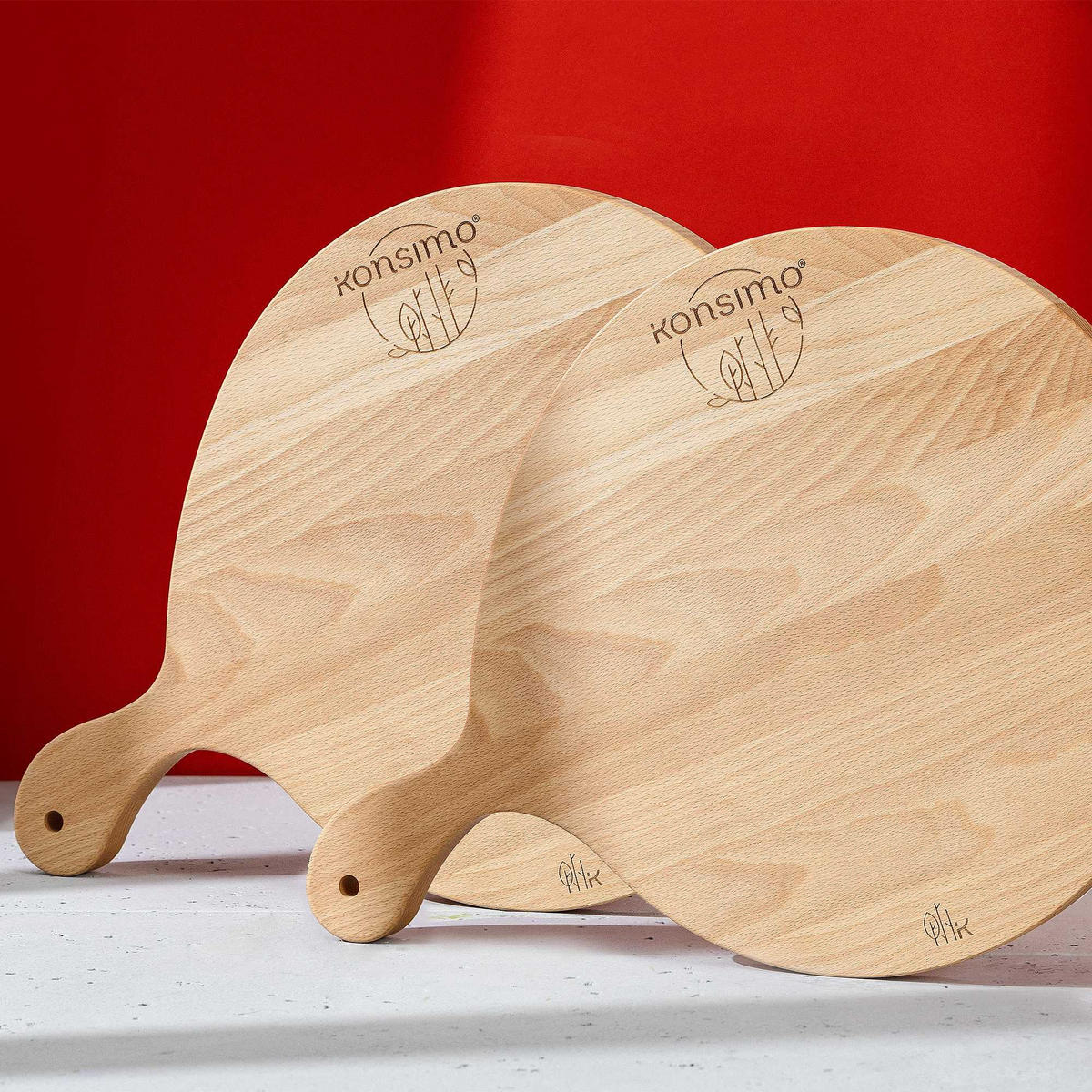 SCHNEIDEBRETT Holz Buche geölt LESTE 2-tlg - Buchefarben, Holz (32/45cm) - KONSIMO®