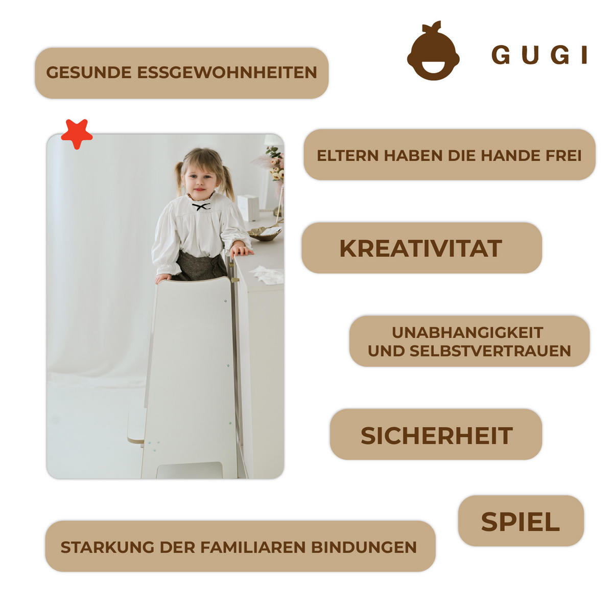 LERNTURM 40/85/40 - Weiß, Holzwerkstoff (40/85/40cm) - RAUMHIRSCH FURNITURE