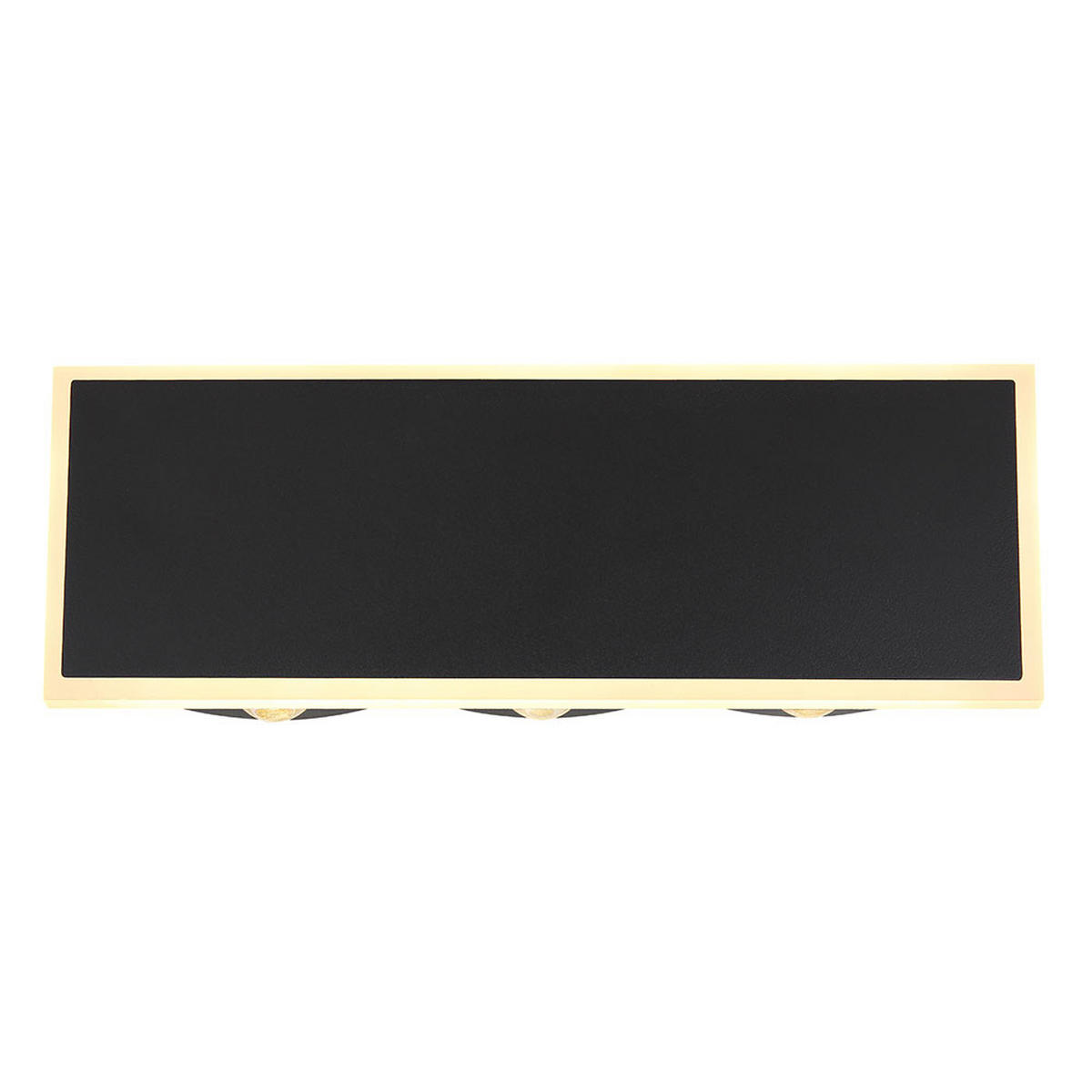 LED WANDLEUCHTE Saidy Metall Schwarz - Schwarz, Metall (25/9/25cm) - Globo Lighting