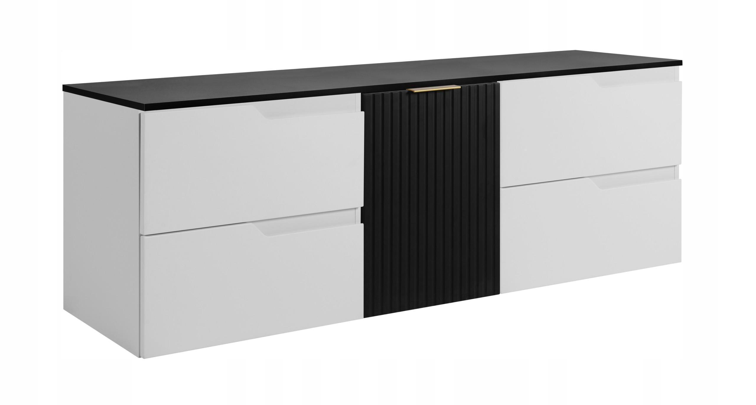 Rodan Waschbeckunterschrank Weiß 160x57x46 cm