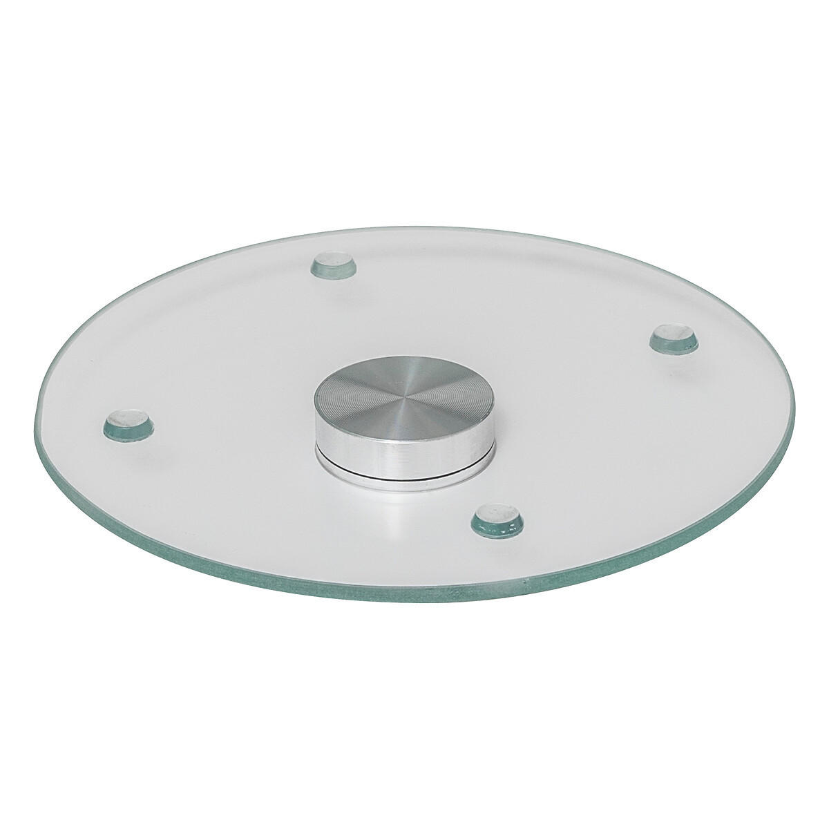 GLASPLATTE mit Marmoreffekt Weiß 31,9/31,9/2,5 cm - Weiß, Glas (31.9/2.5/31.9cm) - 5five Simply Smart