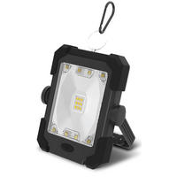 SOLAR-AKKU-OUTDOOR-ARBEITSLEUCHTE - vielseitige Campingleuchte mit Powerbank und LED Strahler für Nachtgebrauch, 2er-Set - Schwarz, Kunststoff (3.5/12.6/16.6cm) - Northpoint