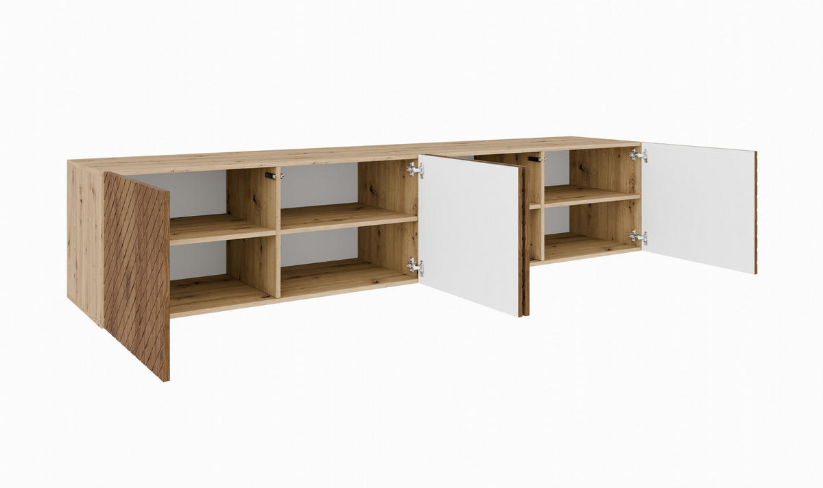 TV-SCHRANK KLER - Wildeiche/Eiche Artisan, Holzwerkstoff (200/41/40cm) - Meblini