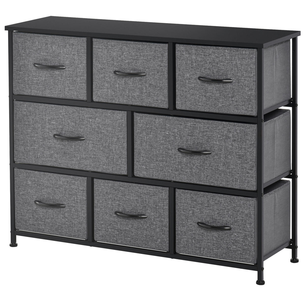 KOMMODE Grau 100/30/78,5 cm - Dunkelgrau, Metall (100/78.5/30cm) - PANGIVO