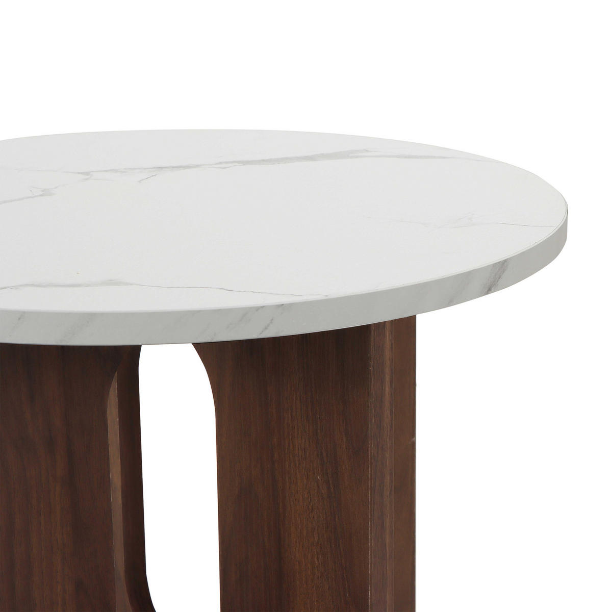 COUCHTISCH, dunkles Holzeffekt - Braun, Holz (50/50/40cm) - Oviala