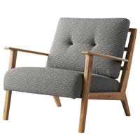 SESSEL - Braun/Grau, Eichenholz/Holz (83/80/75cm) - home24