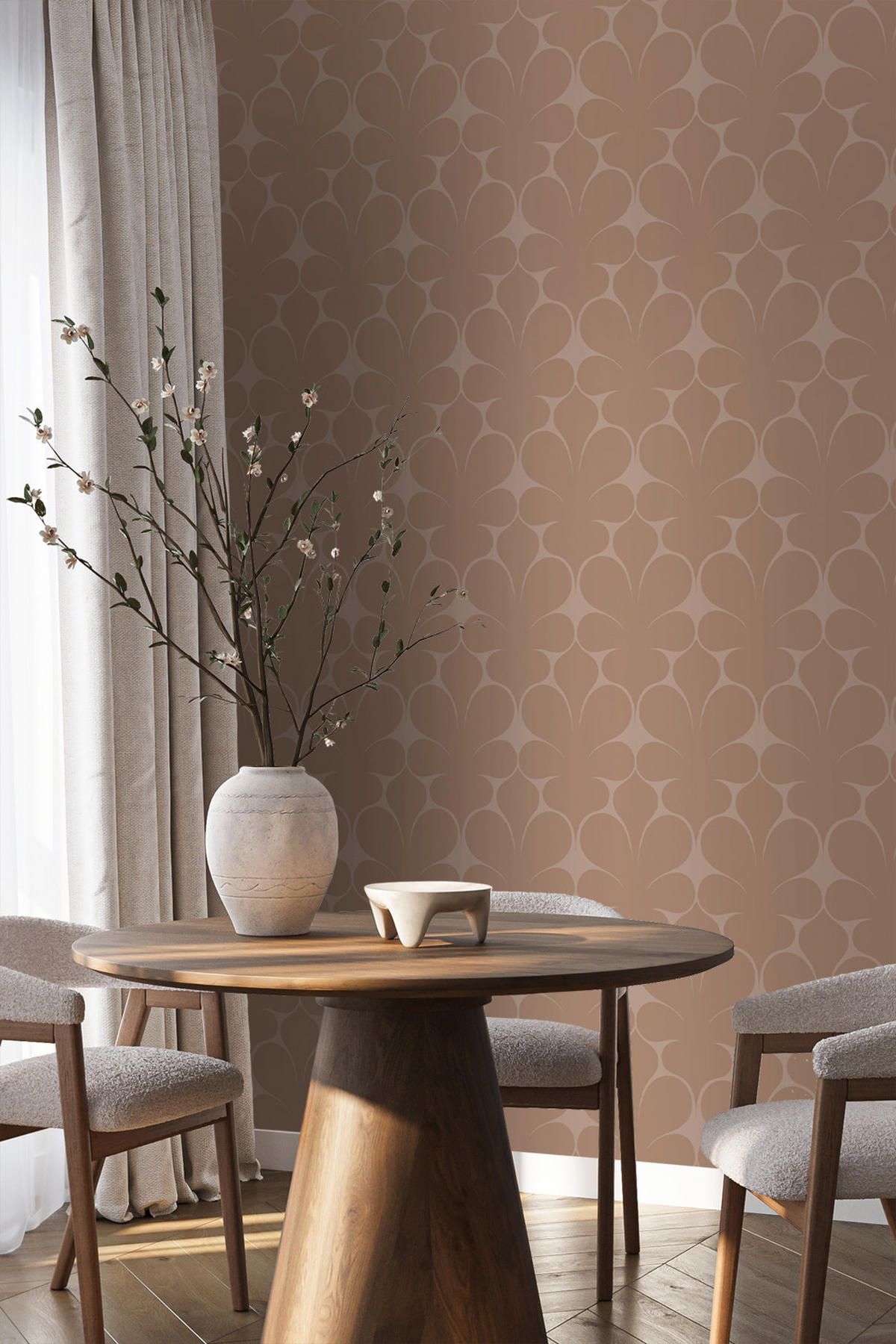 TAPETE Ornamente 50 x 900 cm - Terracotta, Papier (50/900cm) - Origin Wallcoverings