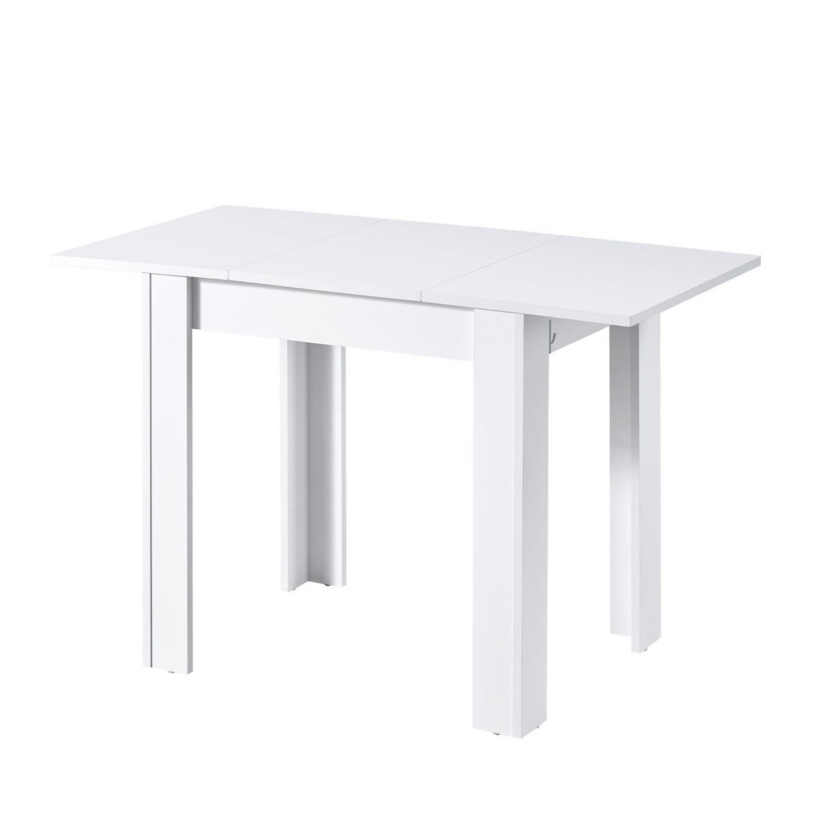 ESSTISCH LIVIUS 80-120/60/74 cm - Weiß, Holzwerkstoff (80/60/74cm) - B&D Home