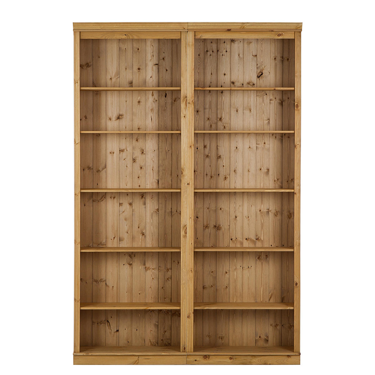 REGALWAND - Kiefer massiv - Typ A - Kieferfarben, Holz (148/223/37cm) - home24