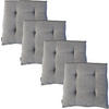 STUHLKISSEN 4er Set New Wave - Taupe, Textil (40/40/4cm) - Yve! decoration