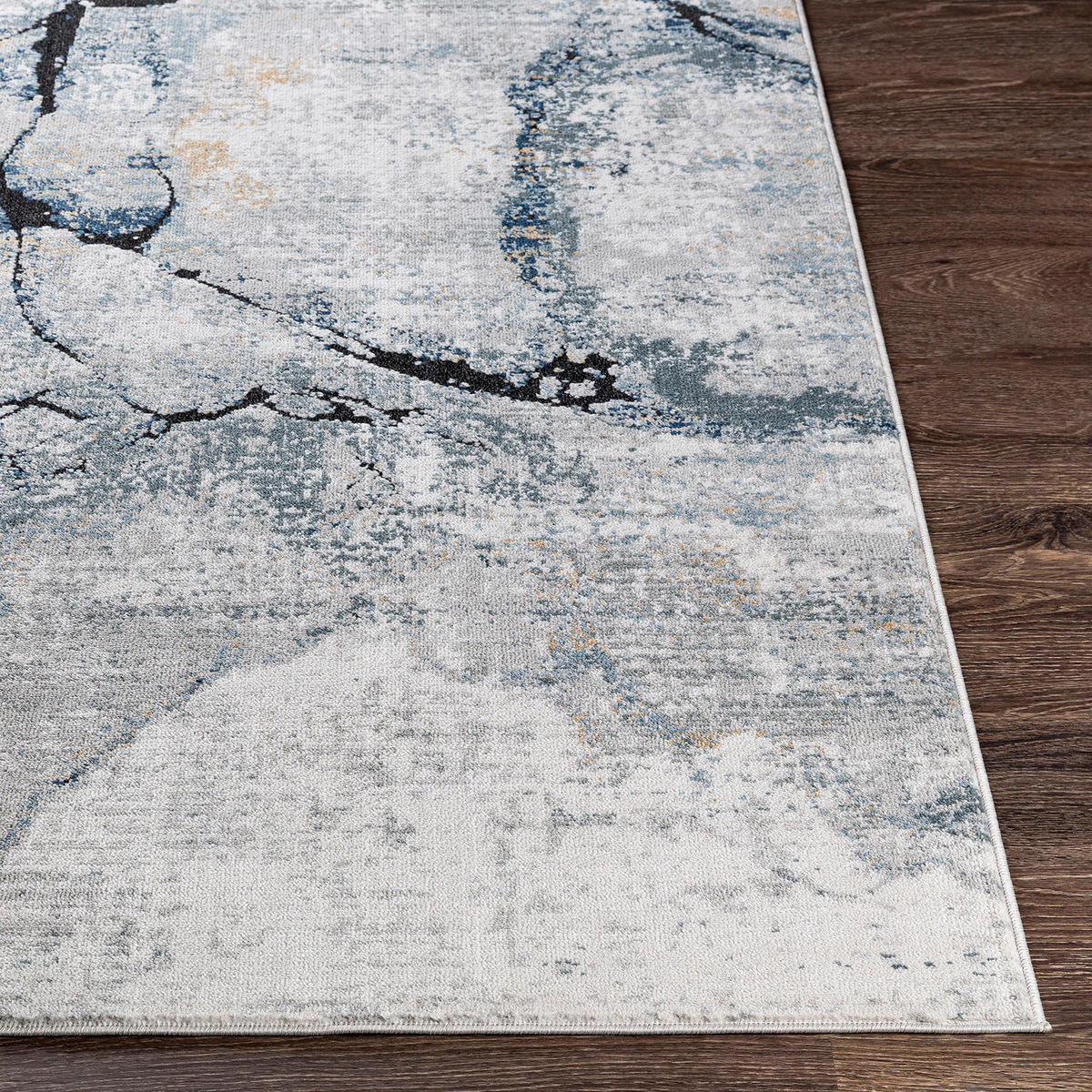 KURZFLORTEPPICH Lyna Rund Ø 160 cm Dunkelblau - Dunkelblau, Textil (160/160cm) - LIVABLISS