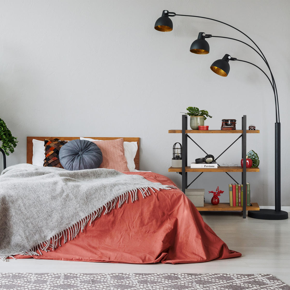 REGAL - Braun, Holzwerkstoff/Metall (90/102/33.5cm) - Relaxdays