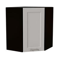 ECKHÄNGESCHRANK Oslo W10/60 Schwarz / Weiß Matt 60 / 60 / 72cm - Schwarz/Weiß, Holz/Holzwerkstoff (60/72/60cm) - Feldmann-Wohnen